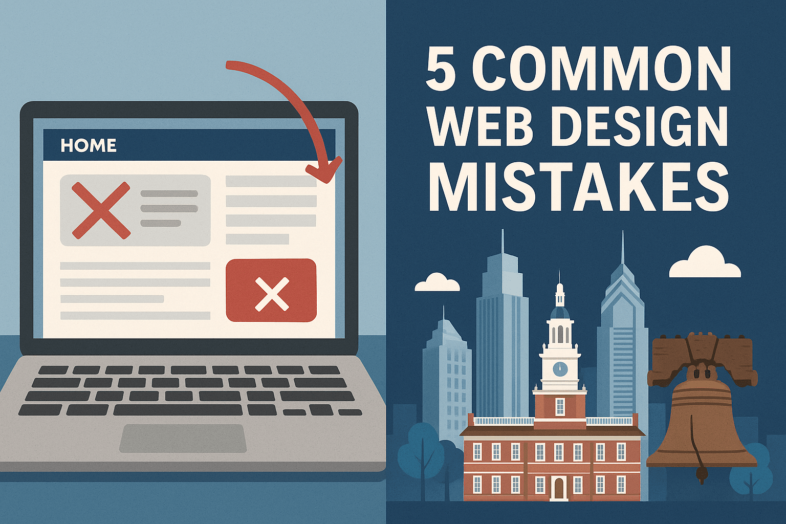 5 Common Web Design Mistakes Philadelphia Startups Make (And How to Fix Them)